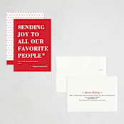 "You Made the List" - Holiday Cards in Candy Apple by Amy Payne - Assembled