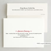 "You Made the List" - Holiday Cards in Candy Apple by Amy Payne - FREE Recipient Addressing