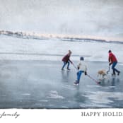 "Aquarelle" - Holiday Cards in Ash by cambria - Detail