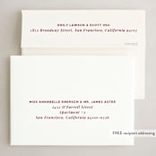 "Merrier Days Ahead" - Holiday Cards in Cherry by Playground Prints - FREE Recipient Addressing