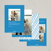 "Cheerfilled" - Holiday Cards in Sky by AK Graphics - Back of Card Options
