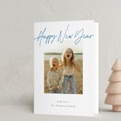"Cheerfilled" - Holiday Cards in Sky by AK Graphics - Folded Card