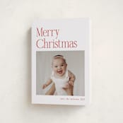 "Modern Serif" - Holiday Cards in Santa Suit by Nicole Walsh - Folded Card