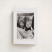 "Candy Cane Lines" - Holiday Cards in Candy Cane by Allison Orszak - Folded Card