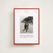 "newsie" - Holiday Cards in Candy Cane by Ellen Schlegelmilch - Front