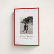 "newsie" - Holiday Cards in Candy Cane by Ellen Schlegelmilch - Folded Card