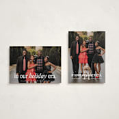 "holiday era" - Holiday Cards in Snow by Angela Marzuki - Photo Orientation Options