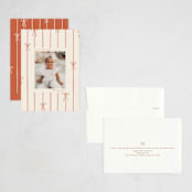 "lines of bows" - Holiday Cards in Cider by Ellen Schlegelmilch - Assembled