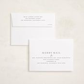 "The Prep" - Holiday Cards in Balsam by Kristie Kern - FREE Recipient Addressing