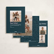 "classic merry triple" - Holiday Cards in Icicle by Kamala Nahas - Back of Card Options