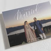 "Very Married Christmas" - Holiday Cards in Snow by Nicoletta Savod - Detail