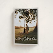 "Noelle" - Holiday Cards in Marshmallow by Pati Cascino - Folded Card