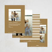 "Off the Grid" - Holiday Cards in Butterscotch by Carolyn MacLaren - Back of Card Options