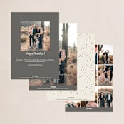 "Wintry Frame" - Holiday Cards in Marshmallow by Jessica Williams - Back of Card Options