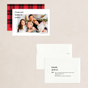 "at home" - Holiday Cards in Snow by That Girl Press - Assembled