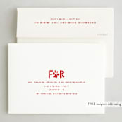 "Puppy Love and Joy" - Holiday Cards in Snow by Hooray Creative - FREE Recipient Addressing