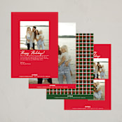 "classic multi frame" - Holiday Cards in Pine by Kanika Mathur - Back of Card Options