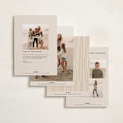 "Merry Stack" - Holiday Cards in Eggnog by Ekko Studio - Back of Card Options