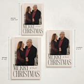 "Merry Stack" - Holiday Cards in Eggnog by Ekko Studio - Formats Available