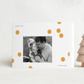 "Happy Dots" - Holiday Cards in Sunny by Sumak Studio - Folded Card