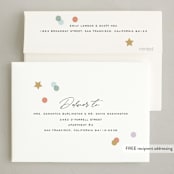"Confetti Cheers" - Holiday Cards in Confetti by Pixel and Hank - FREE Recipient Addressing