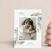 "Classic Greenery" - Holiday Cards in Forest by Nicoletta Savod - Front