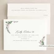 "Classic Greenery" - Holiday Cards in Forest by Nicoletta Savod - FREE Recipient Addressing