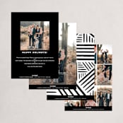 "All is Bright" - Holiday Cards in Frost by Pink House Press - Back of Card Options