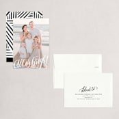 "All is Bright" - Holiday Cards in Frost by Pink House Press - Assembled