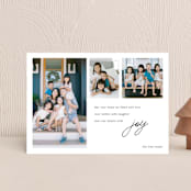 "Filled with joy" - Holiday Cards in Coal by Kelly Williams - Front