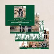 "Filled with joy" - Holiday Cards in Coal by Kelly Williams - Back of Card Options