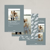 "Many Times Many Ways" - Holiday Cards in Slate by Alethea and Ruth - Back of Card Options