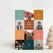 "Year in Review" - Holiday Cards in Retro by elithing - Front