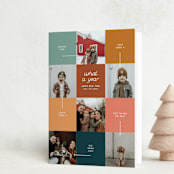 "Year in Review" - Holiday Cards in Retro by elithing - Folded Card
