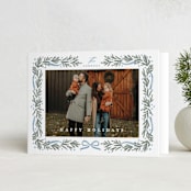 "Homestead" - Holiday Cards in Frost by Kristie Kern - Folded Card