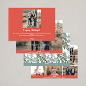 "Vintage Winterberry" - Holiday Cards in Gumdrop by Angel Walker - Back of Card Options