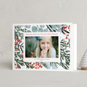 "Vintage Winterberry" - Holiday Cards in Gumdrop by Angel Walker - Folded Card