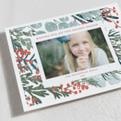 "Vintage Winterberry" - Holiday Cards in Gumdrop by Angel Walker - Detail