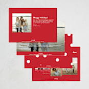 "THIS" - Holiday Cards in Ruby by Lauren Chism - Back of Card Options
