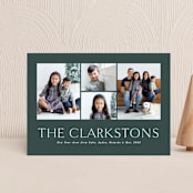"The Family" - Holiday Cards in Spruce by Lea Delaveris - Front