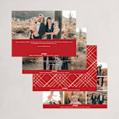 "Oval Emblem" - Holiday Cards in Scarlet by Paige Rothhaar - Back of Card Options