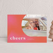 "Retro Merry Married" - Holiday Cards in Candy by Kanika Mathur - Front