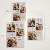 "Modern collage" - Holiday Cards in Chai by Owl and Toad - Formats Available