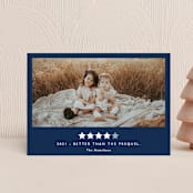 "Rating 2020" - Holiday Cards in Midnight by Hudson meet Rose - Front