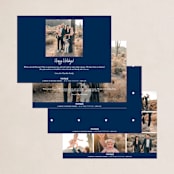 "Rating 2020" - Holiday Cards in Midnight by Hudson meet Rose - Back of Card Options