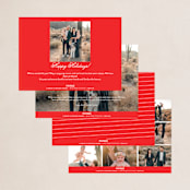 "Merry then and now" - Holiday Cards in Scarlett by Lea Delaveris - Backer Options