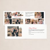 "Merry then and now" - Holiday Cards in Scarlett by Lea Delaveris - Interior Options