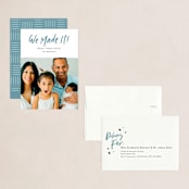 "We Made It!" - Holiday Cards in Moonstone by Kelsey Mucci - Assembled