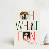 "oh what fun shapes" - Holiday Cards in Eggnog by Karidy Walker - Front