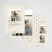 "oh what fun shapes" - Holiday Cards in Eggnog by Karidy Walker - Back of Card Options
